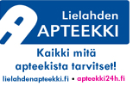 Kannatusjäsen Lielahden apteekin logo ja linkki yrityksen kotisivulle.
